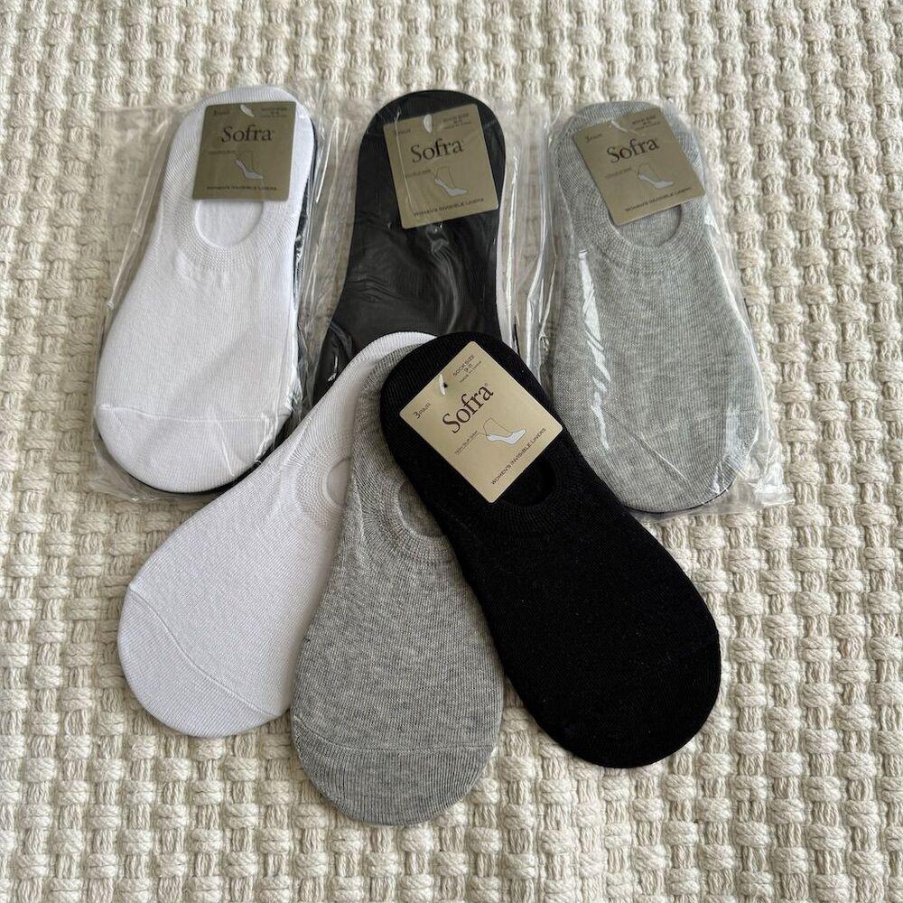 Women's Invisible Liners 12 Pair Pack Non-Slip Grip